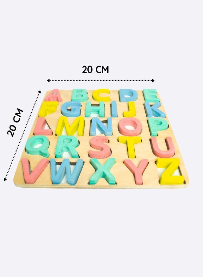Techny Birds Technybirds Wooden Learning Combo Educational ABCD Board for Baby, Activity Toys for Toddlers & Preschoolers | ABCD Puzzle Set | Puzzle Toys for 2 Years Old Boys & Girls (Alphabets) - Image 2